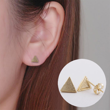 Shuangshuo  Fashion Geometry Earrings for Women Samll Geometric Traingle Stud Earings Wholesale Jewelry  Vintage Earrings 2024 - buy cheap