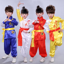 Children's martial arts show, short sleeved clothing, children's Chinese Kung Fu clothing, boys/girls, children's dance costumes 2024 - buy cheap