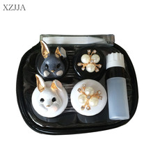 XZJJA 2017 Women Contact Lenses Storage Box Cartoon Rabbit Contact lens Box Eyes Care Kit Holder Travel Washer Cleaner Container 2024 - buy cheap