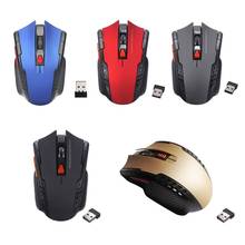 Universal 2.4Ghz Wireless Mouse 1600DPI Home Office Computer Game Optical Gaming Cordless Mice 2024 - buy cheap