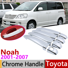 for Toyota Noah Voxy R60 2001~2007 Chrome Exterior Door Handle Cover Car Accessories Stickers Trim Set 2002 2003 2004 2005 2006 2024 - buy cheap