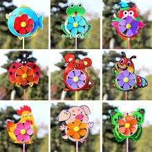 1PCS Plastic Wind Spinner Windmill Cute Cartoon Animals Kids Outdoor Toys 2024 - buy cheap