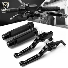 Motorcycle CNC Adjustable Folding Brake Clutch Levers Handlebar Hand Grips For Suzuki DL1000/V-STROM DL 1000 VSTROM 2002-2016 2024 - buy cheap