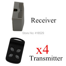 12V Wireless Remote Control Switch,4 CH RF Remote Control Switch System,315/433 MHZ 4 Transmitter And 1 Receiver SKU: 5035 2024 - buy cheap