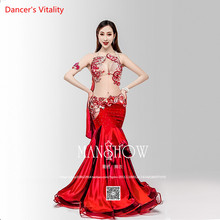 Stage Performance Dance Wear 2018 Women Belly Dance Clothes 6pcs Set Professional Belly Dance Costume Set 2024 - buy cheap