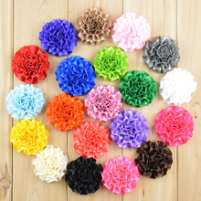 60 pcs/lot, 2 inch Cabbage satin puff flowers, Ribbon flowers 2024 - buy cheap