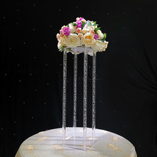 80cm Tall Crystal Table Centerpiece acrylic flower stand Wedding Party Decoration 2024 - buy cheap
