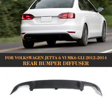 Черный Задний спойлер из АБС-пластика, диффузор для губ для Volkswagen VW Jetta GLI Sedan 4 Door 2013 2014 2015, автомобильный Стайлинг 2024 - купить недорого