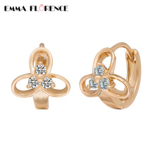 New Arrival Woman Earring Luxury Women Small CZ earrings Flower Hoop Earrings Fashion Jewelry  Earring for Women 2024 - buy cheap