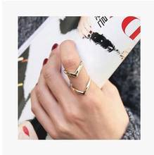 New Hot Bohemian Style Vintage Gypsy Rings Popular Double V Rings Set for Women Party Boho Free Shipping LTT093 2024 - buy cheap