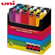 Conjunto de marcadores de pintura mitsubishi uni com ponta larga-8mm, material escolar de escritório 2024 - compre barato