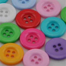 50/100pcs 4 Hole Plastic Resin Round Buttons Black White Button Fit Sewing Scrapbooking DIY PT59 2024 - buy cheap