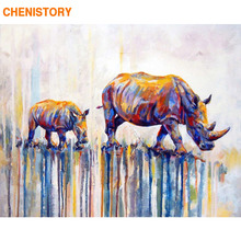 Chenistory-pintura a óleo sem moldura, tela de cm x 50cm, faça você mesmo, arte para parede, pintura acrílica 2024 - compre barato