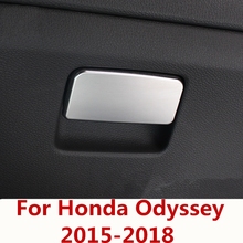 Для Honda Odyssey 2015-2018 Копилка коробка для хранения ручка чаша крышка протектор отделка наклейка интерьер хром аксессуар для автомобиля Стайлинг 2024 - купить недорого