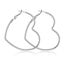 2019 New Cute Hollow Big Heart Hoop Earrings For Women Gold Silver Color Copper Simple LOVE Trendy Romantic Jewelry for Gifts 2024 - buy cheap