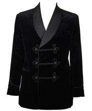 Novidade ternos masculinos de veludo preto festa baile feito sob medida slim smoking padrinhos de casamento (jaqueta + calça) 2024 - compre barato