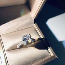 Роскошное Женское Обручальное кольцо с цветным камнем, обручальное кольцо из стерлингового серебра 925 пробы, кольца для женщин, ювелирное изделие для браслета, Anillos Mujer 2024 - купить недорого
