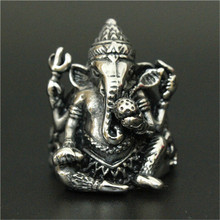 1pc New Arrival Cool Ganesh Ring 316L Stainless Steel Man Boy Fashion Hot Band Party Ganesh Ring 2024 - buy cheap