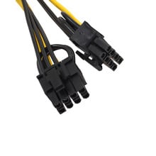 Компьютерная шина PCI-E 6-pin до 2x6 + 2-pin (6-pin/8-pin) Мощность разветвитель кабеля PCIE PCI Express PCI-e 8pin двойной 8Pin видеокарта Мощность удлинитель 2024 - купить недорого