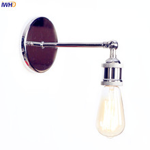 Iwhd-luminária de parede vintage, prata, retrô, luminária para quarto, sala de estar, loft, industrial, led, escada, iluminação para casa 2024 - compre barato