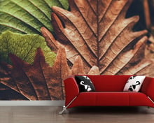 Leaves art 3d wallpaper papel de parede,living room tv sofa wall bedroom kitchen wall papers home decor restaurant bar mural 2024 - buy cheap