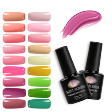 Meet Across 148 Colors Pink UV Gel Nail Polish Semi Permanent Lucky Nails Gel Varnish Art LED Lamp Nail Polish Soak Off UV Gel 2024 - buy cheap