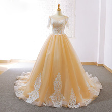 Custom Made Vestido Short Sleeve Open Back Beading Appliques Ball Gown Wedding Dresses With Petticoat Alibaba Abito Da Sposa 2024 - buy cheap
