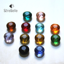 StreBelle AAA 100pcs 10mm Round button glass Loose beads fit DIY Bracelet Necklace Earrings Making 2024 - buy cheap