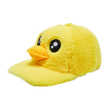 New Child Winter Warmer Plush Animal Cute Big yellow Duck Design Women Hat Hip-Hop Baseball Cap H2 2024 - buy cheap