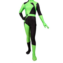 Shego Of Kim Possible Super Villain Costume Lycra Spandex Halloween Costumes for Woman Zentai Catsuit 2024 - buy cheap