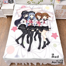 Japanese Anime Kantai Collection Bed sheet Throw Blanket Bedding Coverlet Cosplay Gifts Flat Sheet 2024 - buy cheap