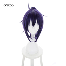 ccutoo 26inch Himouto! Umaru-chan Motoba Kirie blue purple synthetic hair heat resistance cosplay wig with chip ponytail 2024 - buy cheap