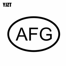 YJZT 14.2CM*9.6CM AFG AFGHANISTAN COUNTRY CODE OVAL CAR STICKER VINYL DECAL Black Silver C10-01308 2024 - buy cheap