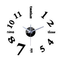 Reloj De Pared De cuarzo con espejo acrílico 3d, accesorio decorativo y grande, aguja moderna para sala De estar, 2019 2024 - compra barato