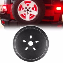 Tampa do pneu de reposição, roda vermelha, luz de led, terceira, luz de freio 2013-2018, para jeep wrangler jk jku unlimited rubicon 2024 - compre barato