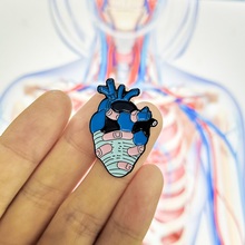 Band-aid Heart Enamel Pins Medical Anatomy Brooch Broken Heart Neurology Pins for Doctors and Nurses Lapel Pin Bags Badge Gifts 2024 - buy cheap