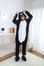 Animal Black Cat Onesies Flannel Pajama Adult Sleepwear Unisex Cosplay Costume Pyjamas Homewear For Carvinal 2024 - buy cheap