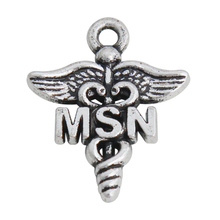 RAINXTAR Fashion Alloy Medical MSN Charms Medical Symbol Charms19*23mm 50pcs AAC1587 2024 - buy cheap