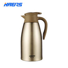 Haers 2L Stainless Steel Thermos Flask Tea Coffee Carafe Double Wall Vacuum Insulated with Press Button Water Bottle 2024 - buy cheap