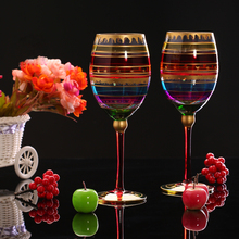 Taça de vinho com desenho colorido, copo grande de champanhe, utensílio para bebidas, cubos, cupcakes, para festa em hotel, casa 2024 - compre barato