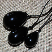 Yoni Eggs Drilled Natural Black Obsidian for Kegel Exercise Pelvic Floor Vaginal Muscle Exerciser Jade Egg Body Massage Ball 2024 - buy cheap