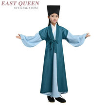 Chinese folk dance costume clothing hanfu girls kids stage wear national ancient traditional Chinese dance costumes FF441 2024 - buy cheap