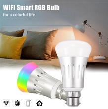 Dimensão E27 B22 7 W RGB Dimmable WI-FI Inteligente Lâmpada LED Luz Branca AC85-265V 2024 - compre barato