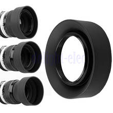3-в-1 Складная Резиновая бленда для объектива Canon Nikon, 67 мм 2024 - купить недорого