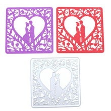 YINISE PUNCH DIES WEDDING Lover Metal Cutting Dies For Scrapbooking Stencils DIY Album Cards Decoration Embossing  Die Cuts Mold 2024 - buy cheap