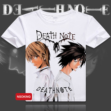 Camiseta death note camiseta masculina yagami light, camiseta de manga curta respirável para cosplay do anime yagami, camiseta casual feminina e masculina 2024 - compre barato