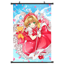 Placa de imagens decorativa de anime japonês, cartaz de rolagem de parede para decoração de casa kinomoto fujitaka & kinomoto touya & kinomoto sakura 2024 - compre barato