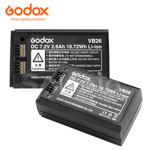 Godox-bateria de lítio vb26, recarregável, 2600mah, flash v1 original, para cabeçote redondo, speedlight, v1c, v1n, v1s, vcafete 2024 - compre barato