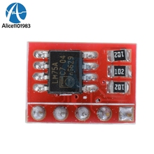 Placa de desenvolvimento de interface i2c para raspberry pi, módulo sensor de temperatura lm75a 2024 - compre barato