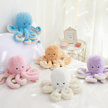 Pulpo oceánico de 18cm para niños y niñas, animales de peluche de dibujos animados, regalo de cumpleaños, 1 unidad 2024 - compra barato